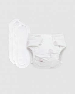 Top 10 🎉 Purebaby Reusable Nappy Starter Kit with 2 Pads - Babies Pale Pink Tree 🎉