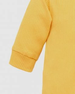 Budget 😀 Purebaby Rib Zip Growsuit - Babies Golden 🌟 -Baby Online store http3A2F2Fstatic.theiconic.com .au2Fp2Fpurebaby 7226 1994021 4