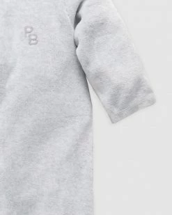 Best deal ❤️ Purebaby Velour Growsuit - Babies Pale Grey Melange 🤩 -Baby Online store http3A2F2Fstatic.theiconic.com .au2Fp2Fpurebaby 7236 9978121 3