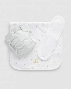 Best reviews of ✔️ Purebaby Deluxe Reusable Nappy Pack (Nappy, Pad & Wallet) - Babies Pale Grey Nappy & Bee Print Wallet 😉