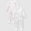 Best deal 👏 Purebaby 2-Pack Zip Growsuit - Babies Pale Pink Pack 🛒