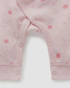 Best deal 🎁 Purebaby Premi Crossover LS Growsuit - Babies Pale Pink Leaf 💯 -Baby Online store http3A2F2Fstatic.theiconic.com .au2Fp2Fpurebaby 7257 769038 4