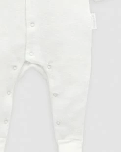 Brand new 🧨 Purebaby Velour Growsuit - Babies Vanilla 🔔 -Baby Online store http3A2F2Fstatic.theiconic.com .au2Fp2Fpurebaby 7280 2088121 3