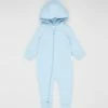 Flash Sale 🔥 Purebaby Quilted Zip Growsuit - Babies Soft Blue Melange ❤️