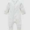 Best reviews of 😉 Purebaby Rib Zip Growsuit - Babies Wheat Melange ⭐