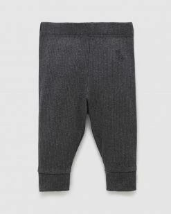 Outlet 🎁 Purebaby Rib Leggings - Babies Charcoal Melange 👏