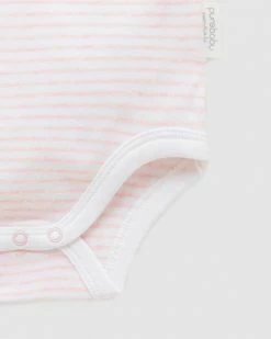 Cheap 🧨 Purebaby Singlet Bodysuit - Babies Pale Pink Stripe 🤩 -Baby Online store http3A2F2Fstatic.theiconic.com .au2Fp2Fpurebaby 8015 269038 4