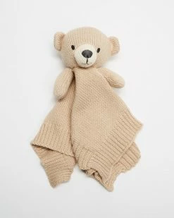 Promo 😉 Purebaby Knitted Bear Comforter Camel 🔥