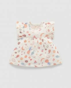 Buy 🌟 Purebaby Fruitti Bodysuit 👗 Dress - Babies Tropical Fruits Print ⌛