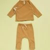 Best Pirce 🎉 Quincy Mae Wrap Top & Pants Set - Babies Walnut ⭐