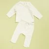 Deals 😉 Quincy Mae Wrap Top & Pants Set - Babies Ivory 🥰