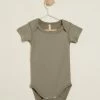 Coupon 🥰 Quincy Mae Short Sleeve Onesie - Babies Basil ❤️