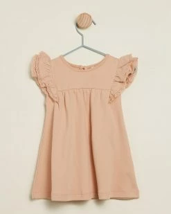 Brand new 🎉 Quincy Mae Short Sleeve Flutter 👗 Dress - Babies-Kids Petal 👍