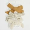 Wholesale 👍 Quincy Mae Bow With Clip - Set Of 3 Honey, Basil & Natural 😀