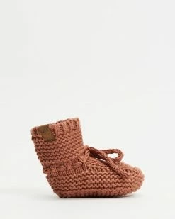 Deals 🥰 Quincy Mae Knit Booties - Babies Clay 🌟