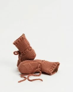 Deals 🥰 Quincy Mae Knit Booties - Babies Clay 🌟 -Baby Online store http3A2F2Fstatic.theiconic.com .au2Fp2Fquincy mae 0278 5113041 4