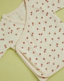Best deal ⌛ Quincy Mae Pointelle Wrap Top & Pant Set - Babies Natural Petite Floral ⌛ -Baby Online store http3A2F2Fstatic.theiconic.com .au2Fp2Fquincy mae 1036 2103041 4