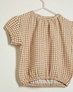 Outlet 😉 Quincy Mae Cinch Short Sleeve Tee - Babies-Kids Honey Ivory & Gingham 🔥 -Baby Online store http3A2F2Fstatic.theiconic.com .au2Fp2Fquincy mae 4425 5992041 3