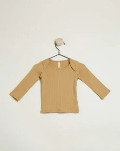 Discount 🤩 Quincy Mae Ribbed Lap Tee - Babies-Kids Honey 👏