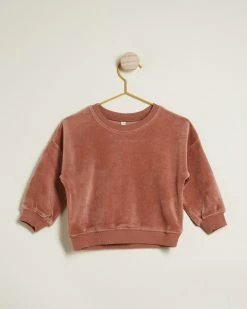 Best reviews of ⌛ Quincy Mae Drop Shoulder Sweatshirt - Babies-Kids Clay 🛒