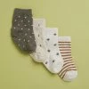 Brand new 🤩 Quincy Mae Printed 🧦 Socks Set - Babies-Kids Walnut, Ivory, Natural & Basil 😀