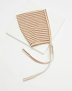 New 🌟 Quincy Mae Pixie Bonnet - Babies Walnut Stripe 👏