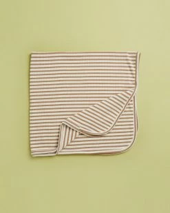 Discount 😉 Quincy Mae Ribbed Blanket - Babies Honey Stripe 🔔