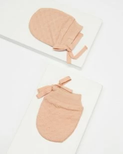 Budget 💯 Quincy Mae Pointelle No Scratch Mittens - Babies Petal 👏