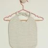 Promo 🌟 Quincy Mae Woven Tie Bib - Babies Basil Stripe ❤️