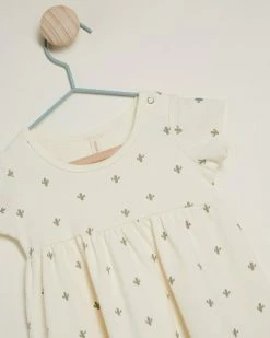 Outlet 🛒 Quincy Mae Jersey Short Sleeve 👗 Dress - Babies-Kids Ivory & Cactus ✔️ -Baby Online store http3A2F2Fstatic.theiconic.com .au2Fp2Fquincy mae 6913 9692041 3