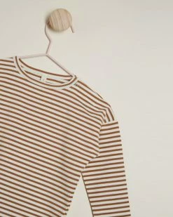 Brand new 🔥 Quincy Mae Long Sleeve Tee - Babies-Kids Walnut Stripe 👏 -Baby Online store http3A2F2Fstatic.theiconic.com .au2Fp2Fquincy mae 6965 8592041 3
