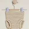 Cheapest 💯 Quincy Mae Ribbed Bloomers - Babies Honey Stripe 😉