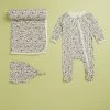 Best Sale ⌛ Quincy Mae Bamboo Layette Set - Babies Ivory & Fleur ✨