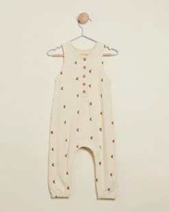 Best reviews of 😀 Quincy Mae Sleeveless Jumpsuit - Babies-Kids Natural ✔️