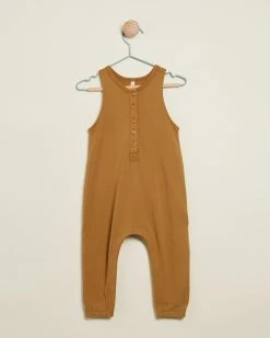 Coupon ⭐ Quincy Mae Sleeveless Jumpsuit - Babies-Kids Walnut 🤩