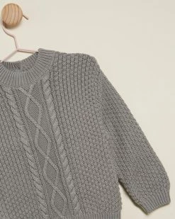 Top 10 😉 Quincy Mae Cable Knit Sweater - Babies-Kids Dusty Blue ⌛ -Baby Online store http3A2F2Fstatic.theiconic.com .au2Fp2Fquincy mae 9971 3992041 3