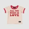 Cheap 🤩 Rock Your Baby All You Need Is Love T-Shirt - Babies Latte 😀
