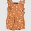 Budget 🛒 Rock Your Baby Daisy Romper - Babies Brown 🥰