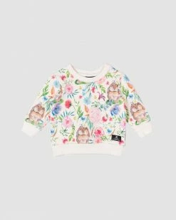 Discount 🧨 Rock Your Baby Bunny Blossom Sweatshirt - Babies Floral 😉