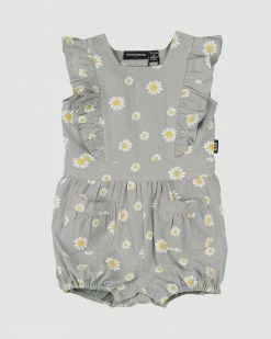 Budget 🛒 Rock Your Baby Daisy Romper - Babies Green ❤️