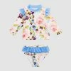 Promo 😍 Rock Your Baby Violet Rashie Set - Babies Floral ✨