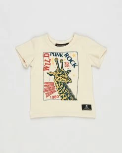 Best Pirce 🎉 Rock Your Baby Punk Rock Baby Tee - Babies Oatmeal 🔔