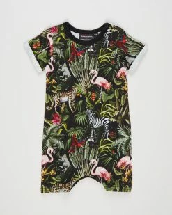 Budget 😍 Rock Your Baby Jungle Paradise Playsuit - Babies Multi ⌛
