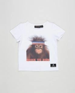 Hot Sale 🎁 Rock Your Baby Born To Run T-Shirt - Babies White ⭐