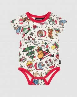 Wholesale 🧨 Rock Your Baby Xmas Tattoo Bodysuit - Babies Multi ✔️