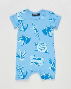 Top 10 ⭐ Rock Your Baby Tattoo-You Playsuit - Babies Multi 💯
