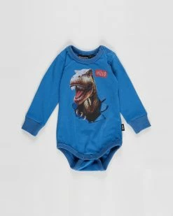 New ✨ Rock Your Baby Hello Dino Bodysuit - Babies Blue 💯