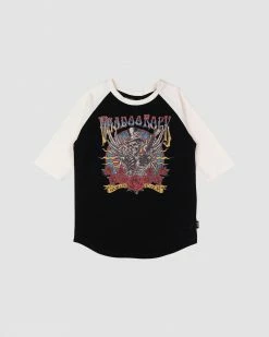 Flash Sale 🌟 Rock Your Kid Voodoo Rock T-Shirt - Kids Black & Cream 🎉