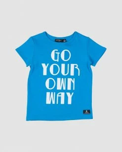Flash Sale 🔔 Rock Your Kid Go Your Own Way T-Shirt - Kids Blue 🧨