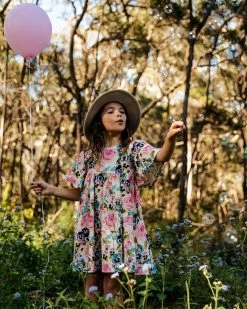 Top 10 ✨ Rock Your Kid Violet Goldie 👗 Dress - Kids-Teens Floral ⌛